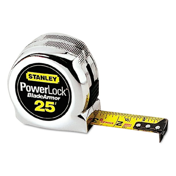 Powerlock II Power Return Rule 1 x 25ft Chrome/Yellow 